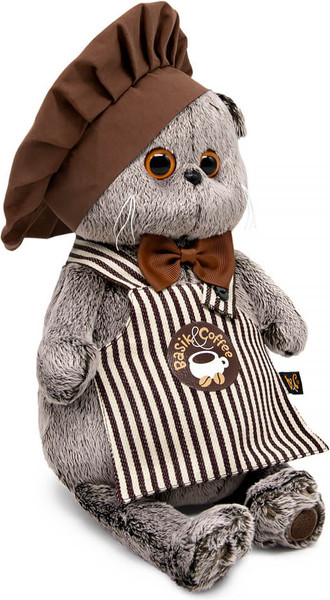 Изображение товара Мягкая игрушка Budi Basa Кот Басик-бариста / 2475915