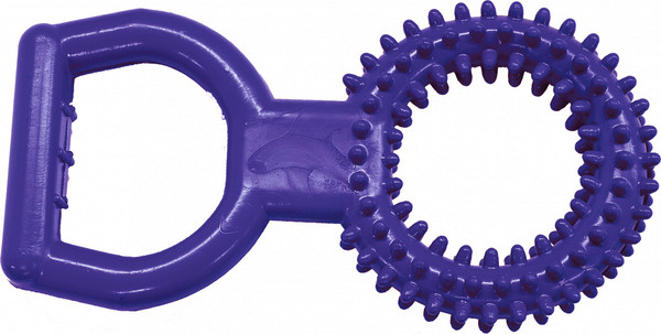 Изображение товара Игрушка для собак ZOONIK Кольцо цветное с ручкой / 16472-07 (фиолетовый)