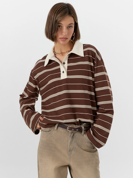 Изображение товара Джемпер Mark Formelle 122877 (р.164/170-96-102, полоска на шоколадном)