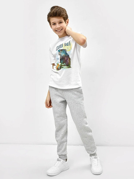 Изображение товара Штаны детские Mark Formelle 187847 (р.158-80, серый меланж 4306-А)