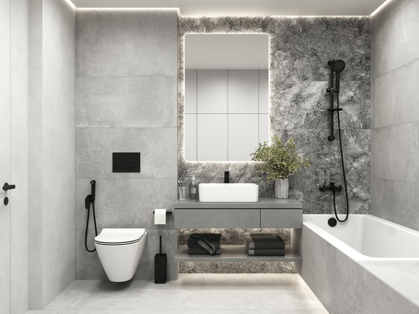 Изображение товара Плитка Cersanit Energy светло-серый ректификат (448x898)