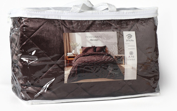 Изображение товара Покрывало Этель 10416638 (220х240, коричневый)