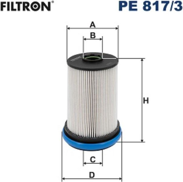 Изображение товара Топливный фильтр Filtron PE817/3