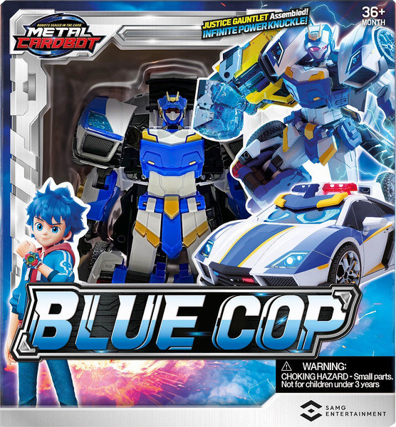 Изображение товара Робот-трансформер Metal Cardbot Блю Коп / 64305