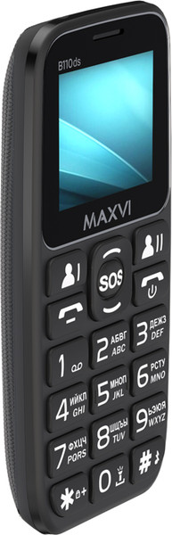 Изображение товара Мобильный телефон Maxvi B110ds (черный+ЗУ)