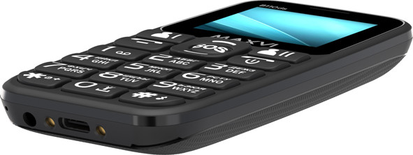 Изображение товара Мобильный телефон Maxvi B110ds (черный+ЗУ)