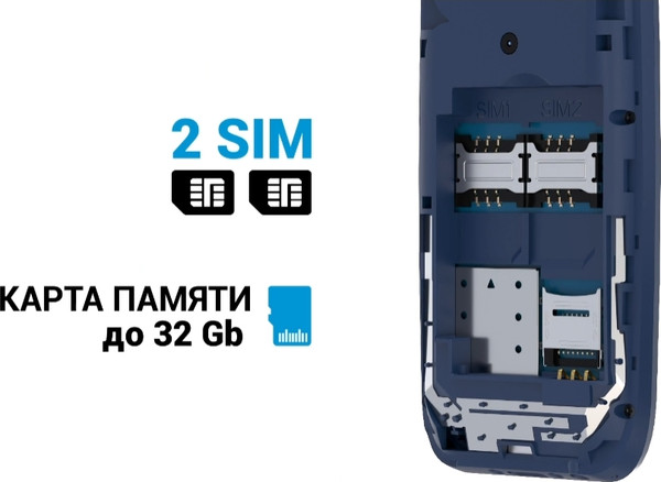 Изображение товара Мобильный телефон Maxvi B110ds (черный+ЗУ)