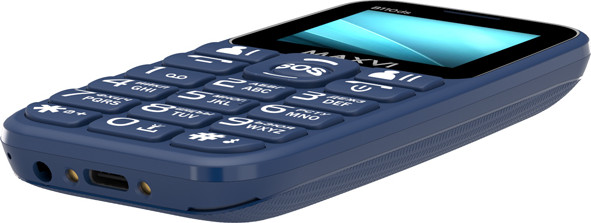 Изображение товара Мобильный телефон Maxvi B110ds (синий+ЗУ)