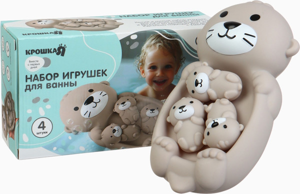 Изображение товара Набор игрушек для ванной Крошка Я Милая выдра и малыши / 10881367