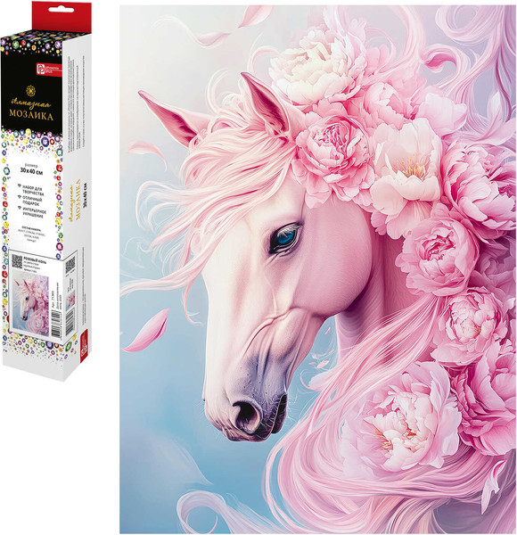 Изображение товара Набор алмазной вышивки Феникс+ Розовый конь / 71365