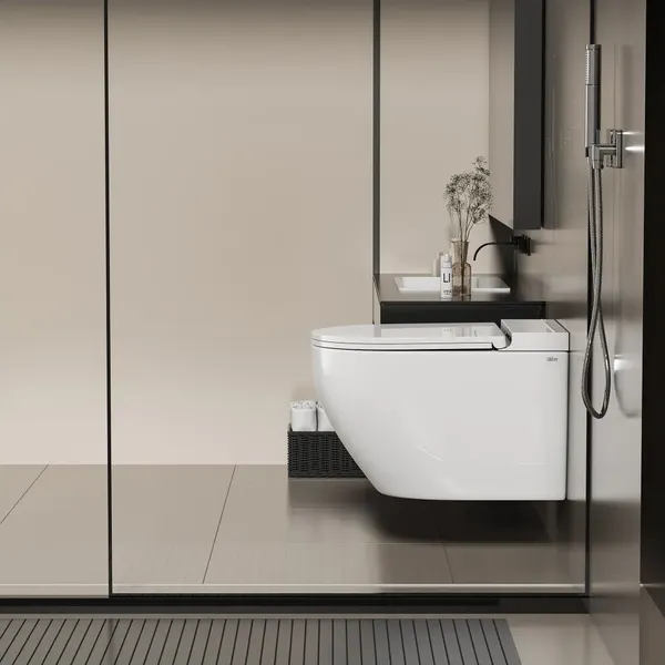 Изображение товара Унитаз подвесной Abber Bequem AC1126P (белый, с импульсным смывом)