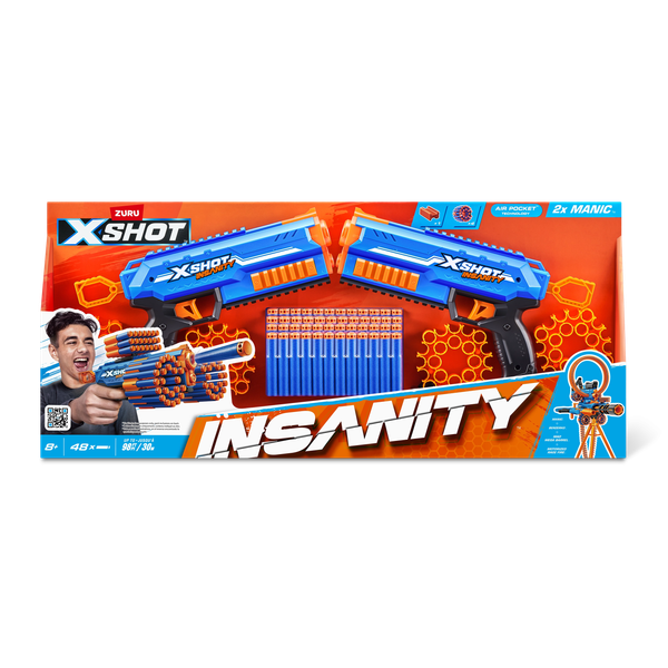Изображение товара Набор игрушечного оружия Zuru X-Shot Insanity Manic / 62881