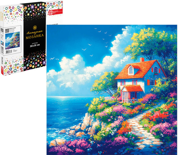 Изображение товара Набор алмазной вышивки Феникс+ Домик у моря / 71389