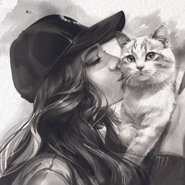 Изображение товара Набор алмазной вышивки Феникс+ Поцелуй / 71392