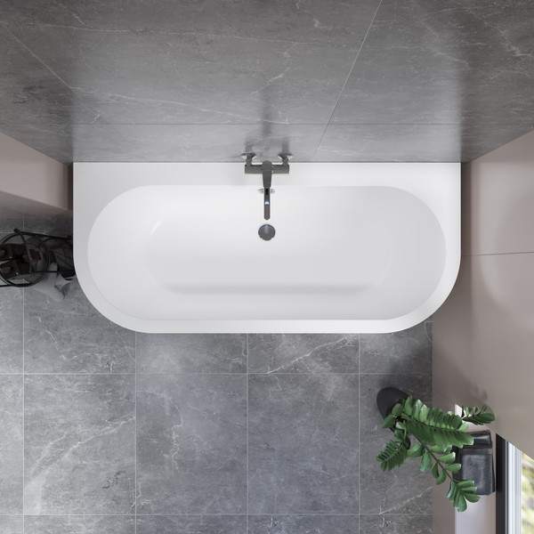 Изображение товара Ванна акриловая Lauter Imperia 170x75 / 21080075 (с ножками и сифоном 21Y11020 хром)