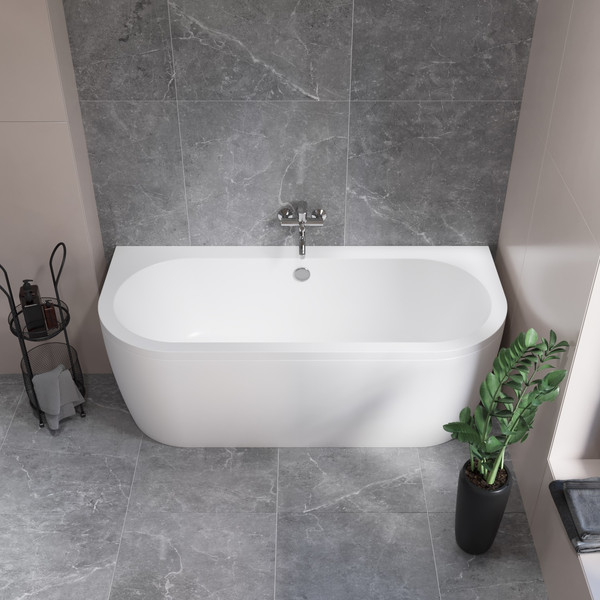 Изображение товара Ванна акриловая Lauter Imperia 170x75 / 21080075 (с ножками и сифоном 21Y11020 хром)