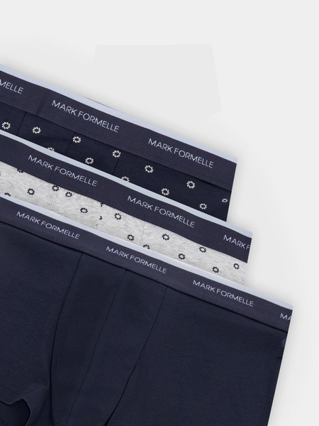 Изображение товара Комплект мужских трусов Mark Formelle 411124-3 (р.110-120, узор на грозе/на сером меланже/гроза)