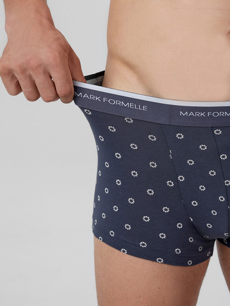 Изображение товара Комплект мужских трусов Mark Formelle 411124-3 (р.110-120, узор на грозе/на сером меланже/гроза)