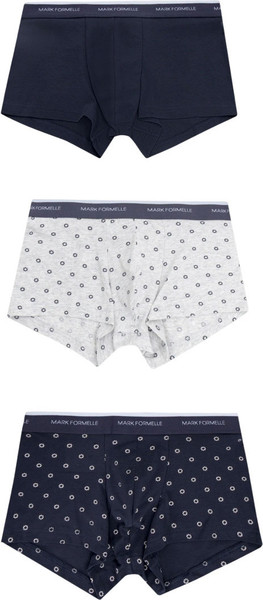 Изображение товара Комплект мужских трусов Mark Formelle 411124-3 (р.110-120, узор на грозе/на сером меланже/гроза)