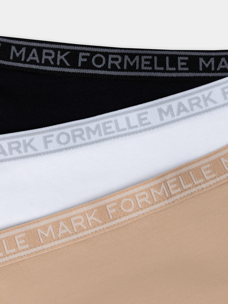 Изображение товара Комплект трусов детских Mark Formelle 417728-3 (р.152-76, белый/обжаренный миндаль/черный)