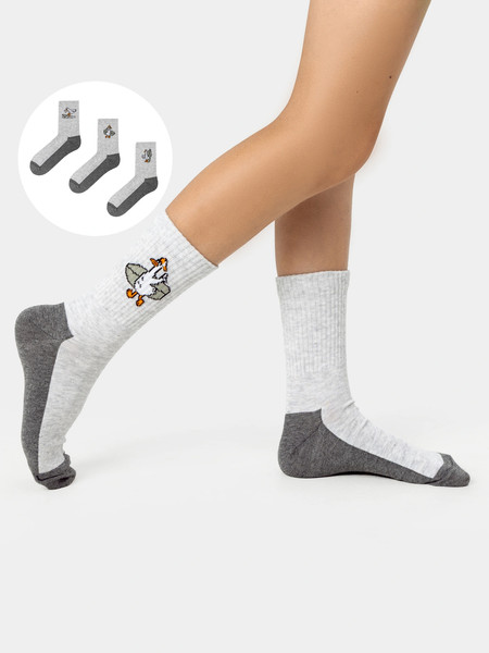 Изображение товара Носки детские Mark Formelle 444A-3167 (р.16, светло-серый меланж-3)