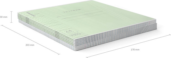 Изображение товара Тетрадь Erich Krause Классика CoverPrо Fizzy / 62183 (24л, зеленый)