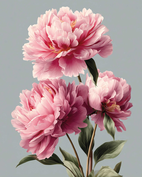 Изображение товара Набор алмазной вышивки Феникс+ Три пиона / 71336