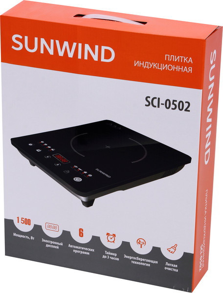 Изображение товара Электрическая настольная плита Sunwind SCI-0502