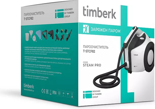Изображение товара Пароочиститель Timberk T-STCF82 (белый)