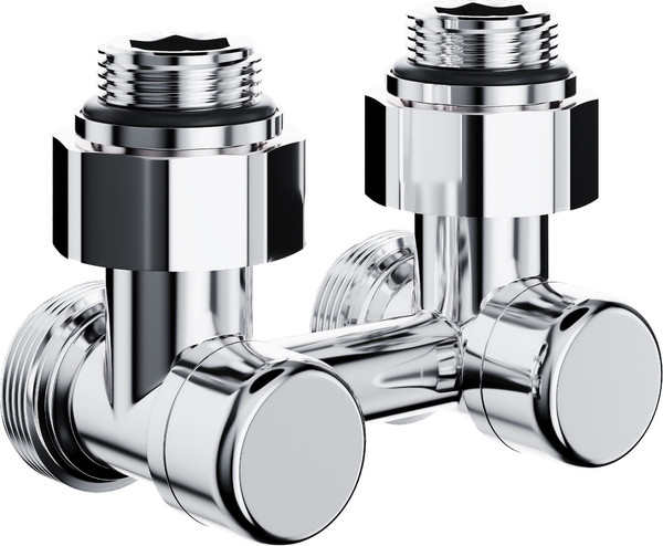 Изображение товара Узел подключения для радиатора Royal Thermo Design угловой 1/2"х3/4" EK / RANDU11234CH (хром)