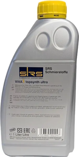 Изображение товара Моторное масло SRS Viva 1 Topsynth Ultra 5W-30 (1л)