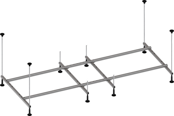 Изображение товара Ванна акриловая Lauter Imperia 170x75 / 21080075 (с каркасом, лицевым экраном и сифоном 21Y11021 матовый черный)