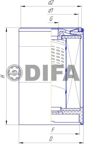 Изображение товара Топливный фильтр Difa DIFA6407