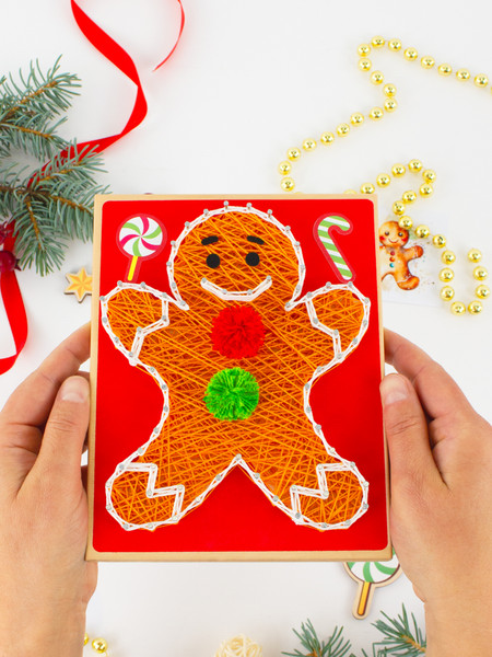 Изображение товара Набор для творчества «изонить» Woody Цвик-арт. Пряничный человечек / 08866