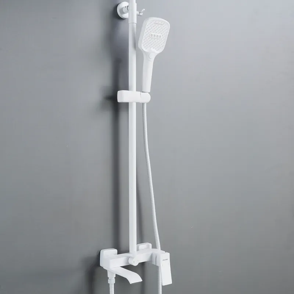 Изображение товара Душевая система со смесителем Shevanik S4036C (белый)