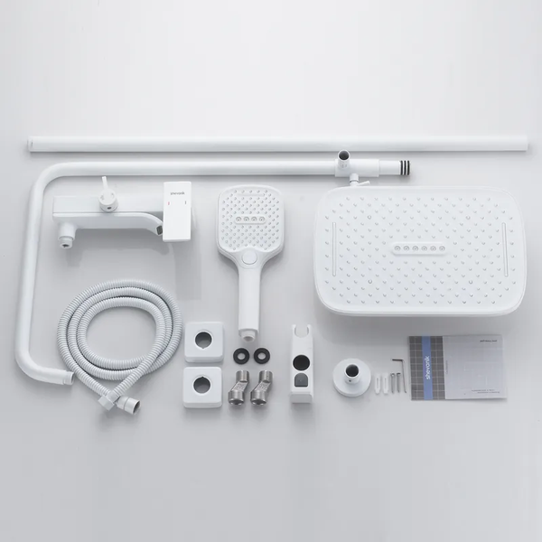 Изображение товара Душевая система со смесителем Shevanik S4036C (белый)