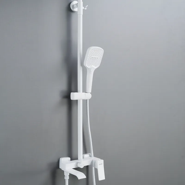 Изображение товара Душевая система со смесителем Shevanik S4036C (белый)