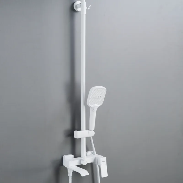 Изображение товара Душевая система со смесителем Shevanik S4036C (белый)