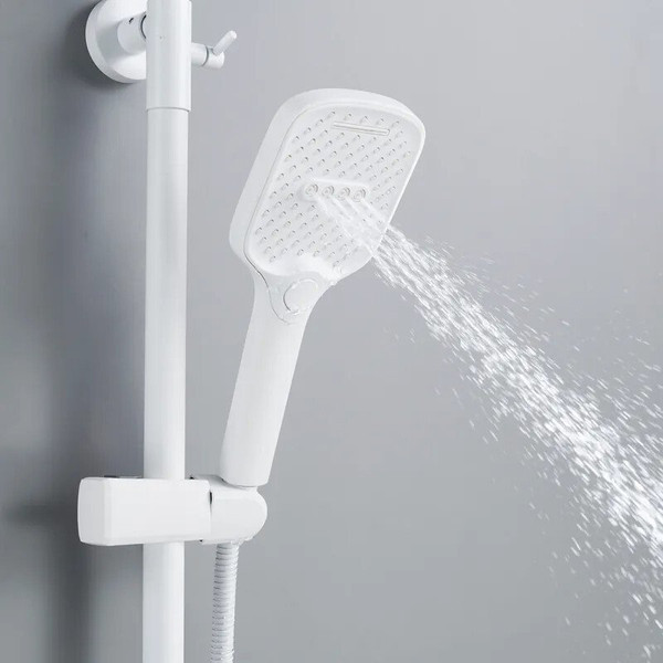 Изображение товара Душевая система со смесителем Shevanik S4136C (белый)