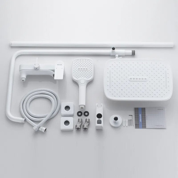 Изображение товара Душевая система со смесителем Shevanik S4136C (белый)