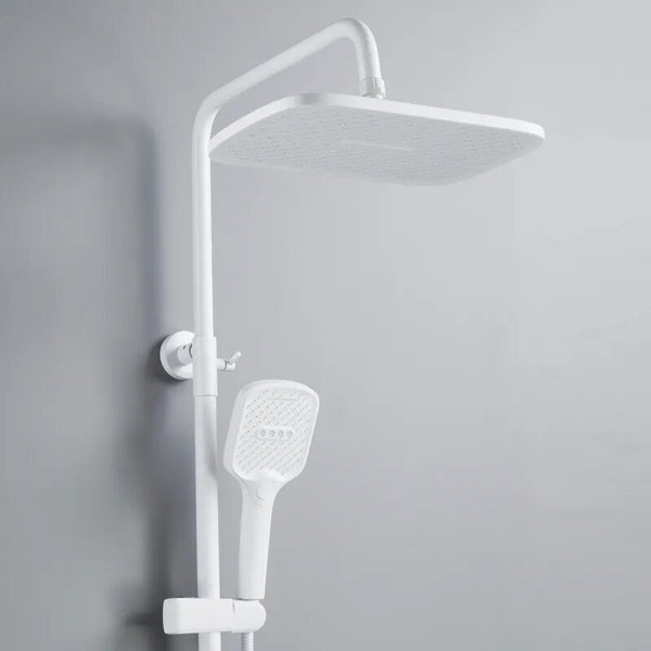 Изображение товара Душевая система со смесителем Shevanik S4136C (белый)