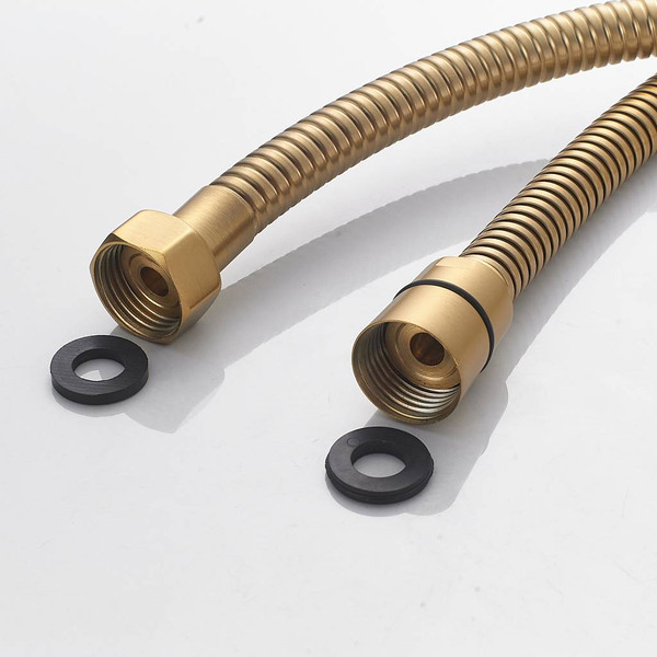 Изображение товара Душевая система со смесителем Shevanik S4136G (золотой сатин)