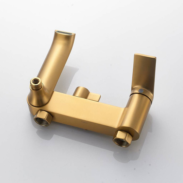 Изображение товара Душевая система со смесителем Shevanik S4136G (золотой сатин)