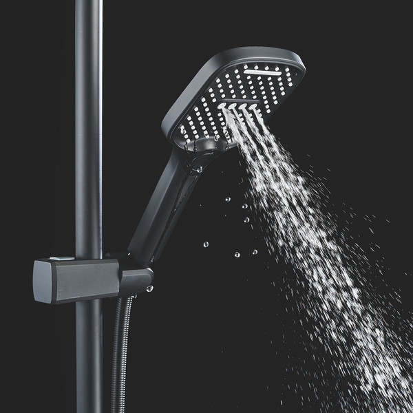 Изображение товара Душевая система со смесителем Shevanik S4136H (черный)