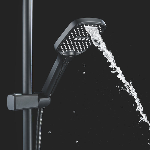 Изображение товара Душевая система со смесителем Shevanik S4136H (черный)