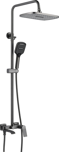 Изображение товара Душевая система со смесителем Shevanik S4136T (оружейная сталь)