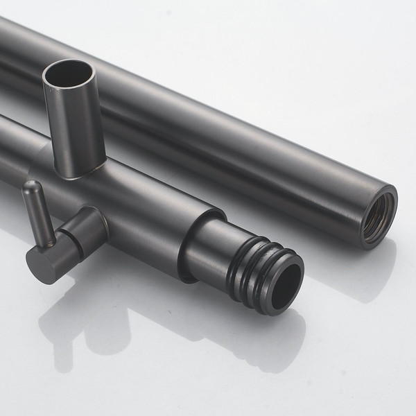 Изображение товара Душевая система со смесителем Shevanik S4136T (оружейная сталь)