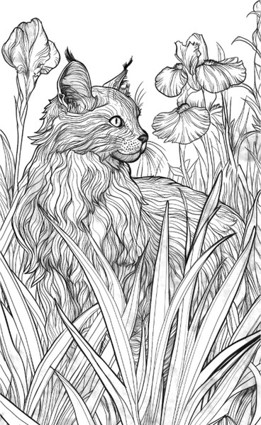 Изображение товара Раскраска-антистресс АСТ Котики в волшебном саду (Лебедев Денис)