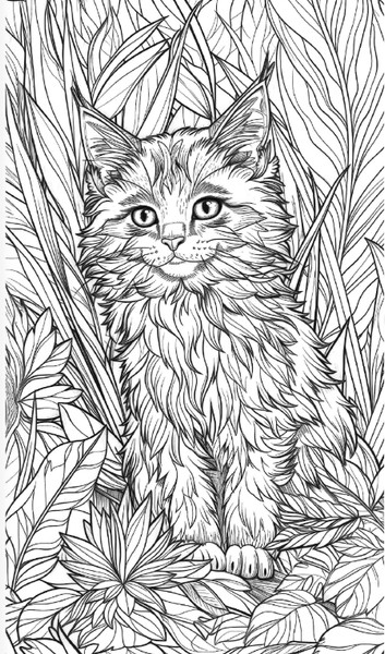 Изображение товара Раскраска-антистресс АСТ Котики в волшебном саду (Лебедев Денис)