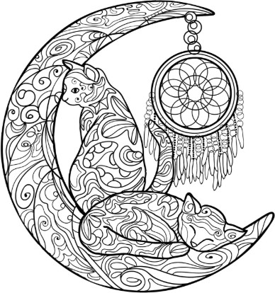 Изображение товара Раскраска-антистресс АСТ Котики в волшебном саду (Лебедев Денис)